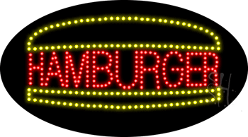 Hamburger Animated LED Sign