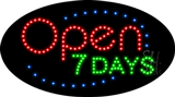 Open 7 Days Animated LED Sign