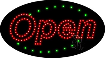 Open Animated LED Sign