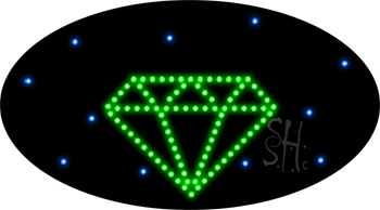 Diamonds Logo Animated LED Sign