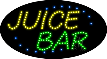 Juice Bar Animated LED Sign