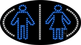 Restrooms Logo Animated LED Sign