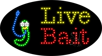 Live Bait Animated LED Sign