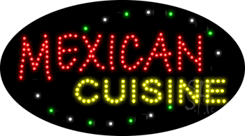 Mexican Cuisine Animated LED Sign