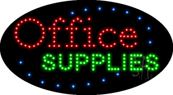 Office Supplies Animated LED Sign