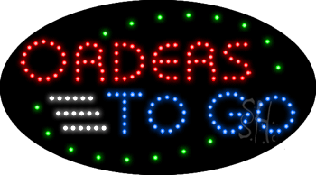 Orders To Go Animated LED Sign
