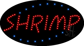 Shrimp Animated LED Sign