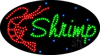 Shrimp Animated LED Sign