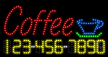 Coffee Animated LED Sign