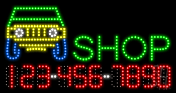 Body Shop Animated LED Sign