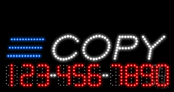 Color Copy Animated LED Sign