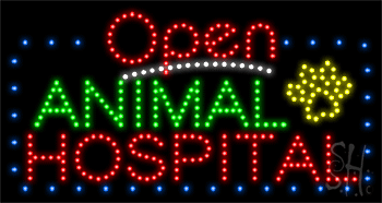 Animal Hospital Animated LED Sign