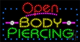 Body Piercing Animated LED Sign