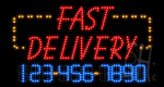 Fast Delivery Phone Number Changeable Animated LED Sign