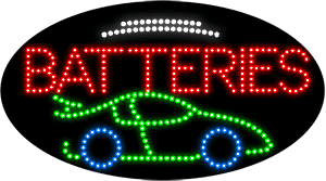 Batteries Animated LED Sign