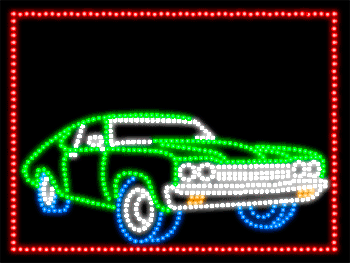 Custom Stock Car Blank Animated LED Sign