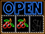 Open Slot Machine LED Animated LED Sign