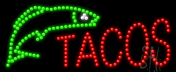 Tacos Logo Animated LED Sign