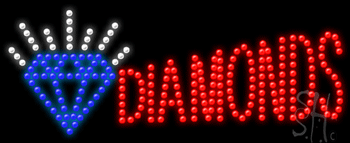 diamonds Logo Animated LED Sign