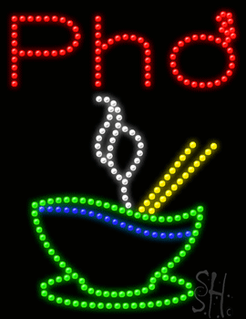 Pho (bowl) Animated LED Sign