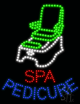 Spa Pedicure Animated LED Sign