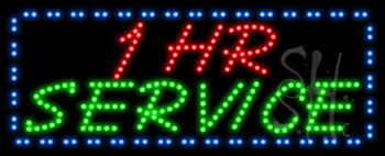 1 Hr Service Animated LED Sign