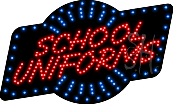 School Uniforms Animated LED Sign
