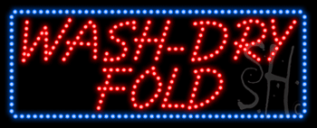 Wash-Dry Fold Animated LED Sign