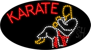 Karate Kick Animated LED Sign