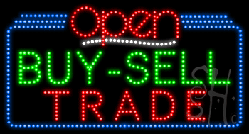 Buy Sell Trade Open Animated LED Sign