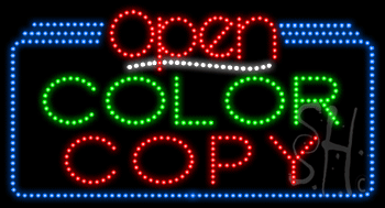 Color Copy Open Animated LED Sign