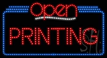 Printing Open Animated LED Sign