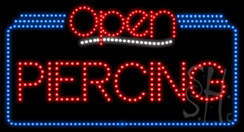 Piercing Open Animated LED Sign