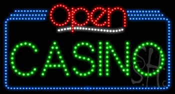 Casino Open Animated LED Sign