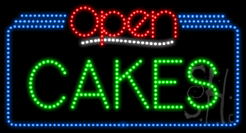 Cakes Open Animated LED Sign