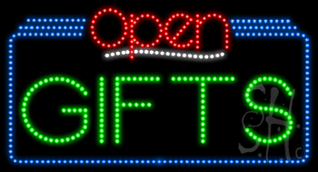 Gifts Open Animated LED Sign