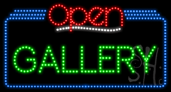Gallery Open Animated LED Sign