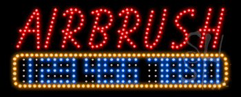 Airbrush Animated LED Sign