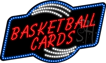 Basketball Cards Animated LED Sign