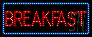 Breakfast Animated LED Sign