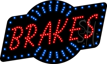 Brakes Animated LED Sign
