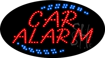 Car Alarm Animated LED Sign