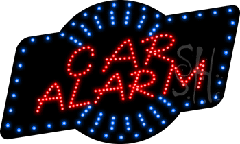 Car Alarm Animated LED Sign