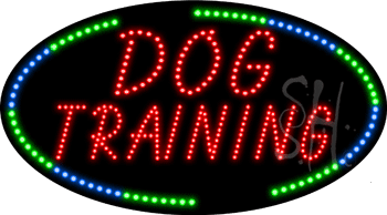 Dog Training Animated LED Sign