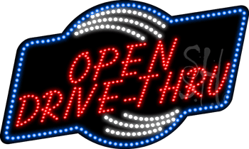 Open Drive-Thru Animated LED Sign