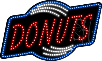 Donuts Animated LED Sign