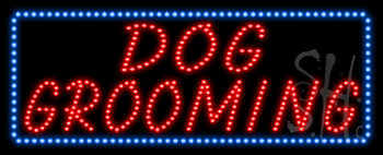 Dog Grooming Animated LED Sign