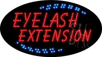Eye Lash Extension Animated LED Sign
