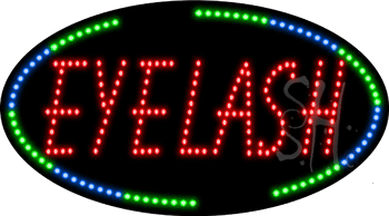 Eye Lash Animated LED Sign