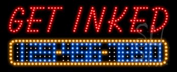 Get Inked Animated LED Sign